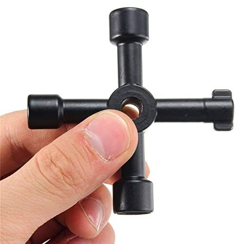 OriGlam Universal 4 Way Multi-Functional Utilities Key, Electric Cabinet Keys Gas Meter Keys Service Cross Key for Electric Water Gas Meter Box Cupboard Cabinet Opening Key - Image 4