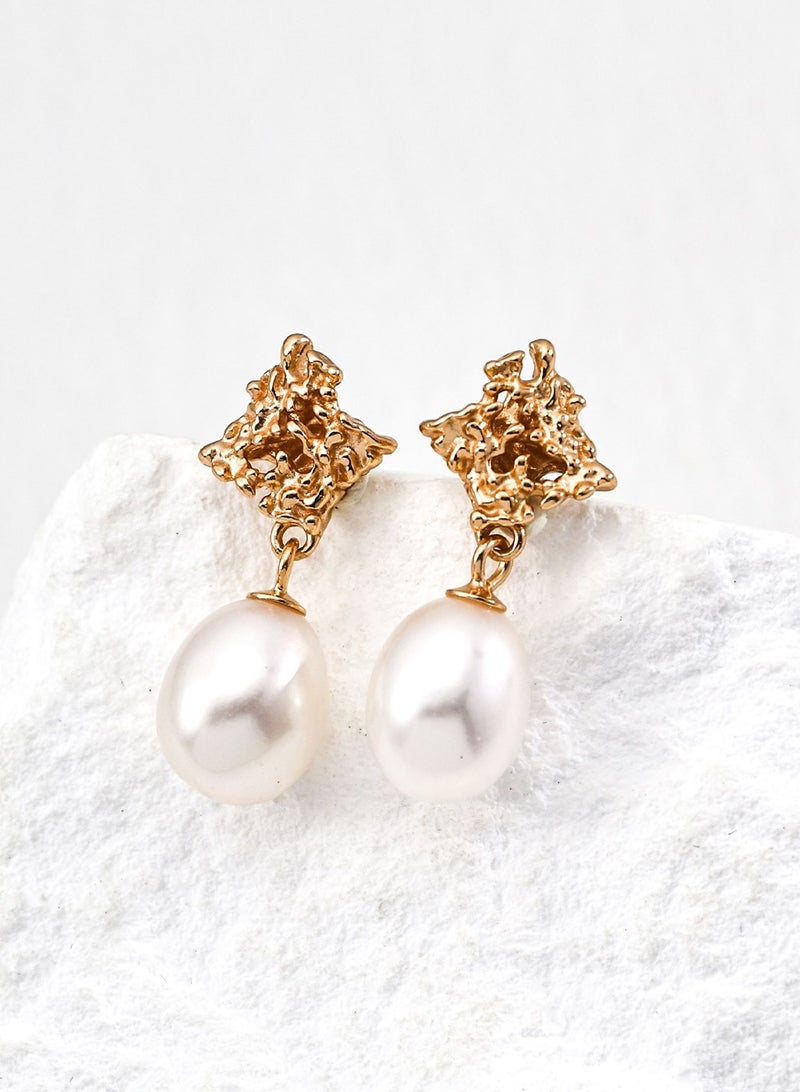 Burch Classic Pearl Stud Earrings for Women - Elegant Everyday Wear for Work u0026 Commute - Image 3