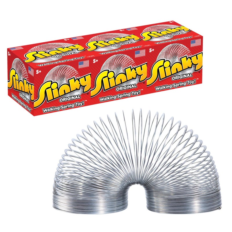 Slinky Original Walking Spring Toy 3Pack Metal Slinky Fidget Toys Party Favors and Gifts Kids Toys for Ages 5 Up - Image 2