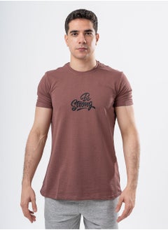 Arafa Be Strong Printed Cotton T-shirt Relaxed Fit 