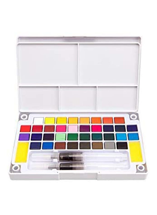 36-Piece Solid Watercolour Set Multicolour - Image 1