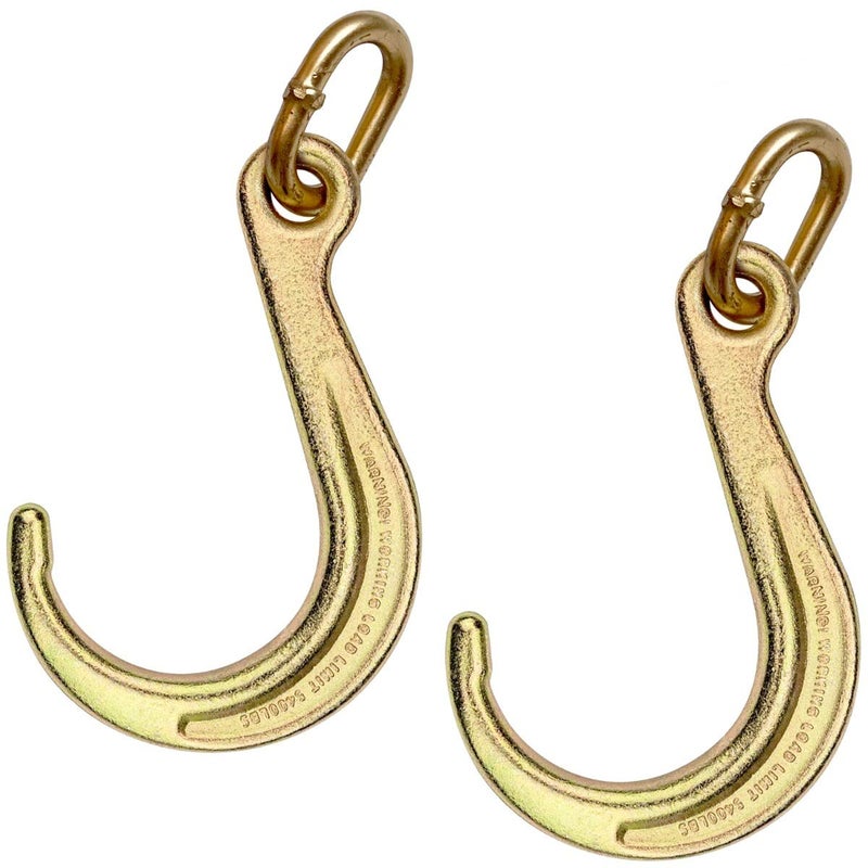 VULCAN 8 Inch Short Tow Hook on Coupling Link  Pair