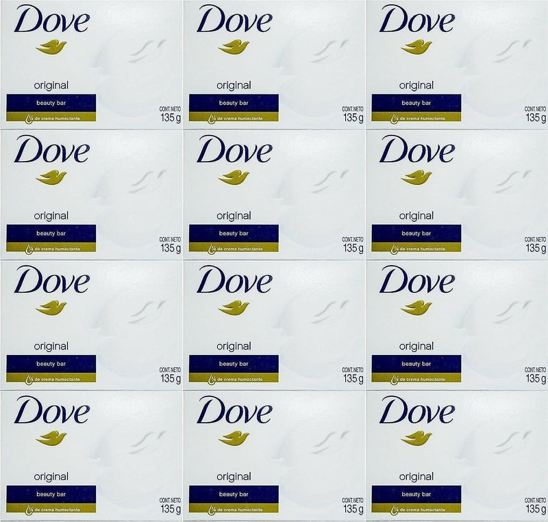 Dove Original Beauty Bar - 135g (Pack of 12) - Image 1