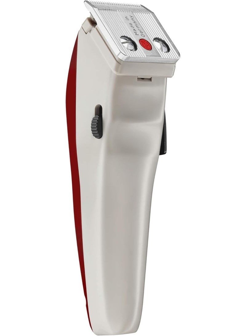 Moser 1400 Cordless Professional Hair Clipper for Men (Made in Germany) | High-grade Stainless Steel blade set | MultiClick Adjustment | 3-Hour Battery Life and Fast Charging (1430-0050) Burgundy - Image 3