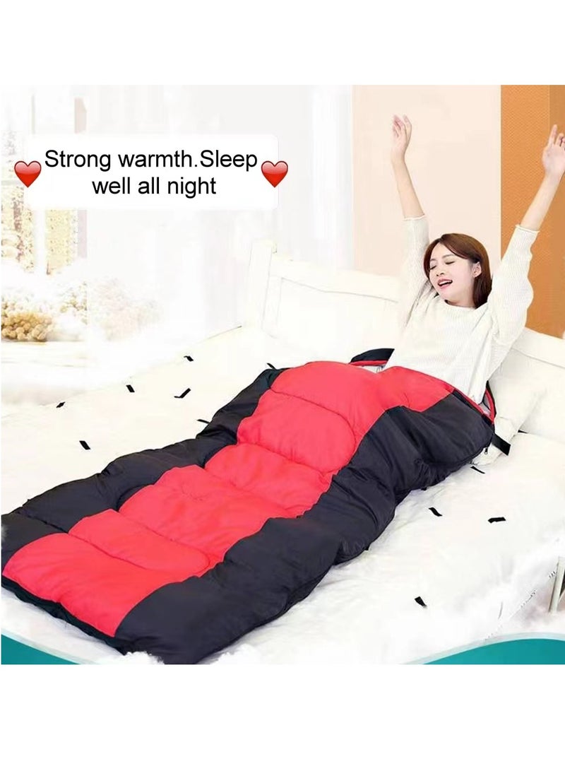 Widened Sleeping Bag Lightweight Waterproof Warm Adult Camping Sleeping Bag With Compression Bag Backpack Sleeping Bag For Outdoor Camping Hiking And Traveling - Image 2