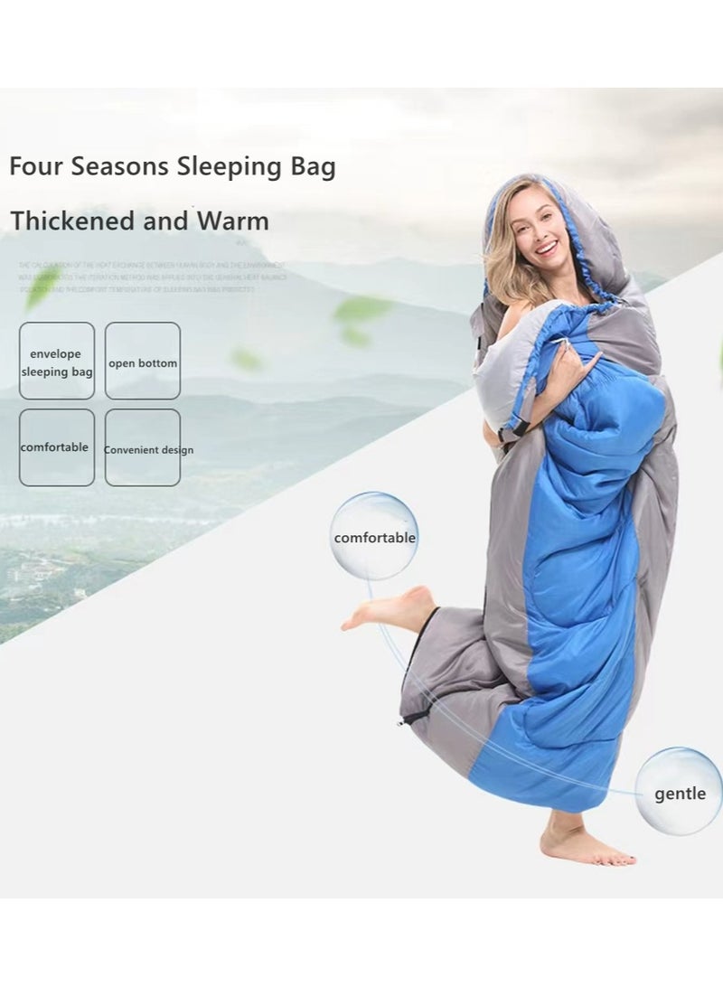 Widened Sleeping Bag Lightweight Waterproof Warm Adult Camping Sleeping Bag With Compression Bag Backpack Sleeping Bag For Outdoor Camping Hiking And Traveling - Image 3