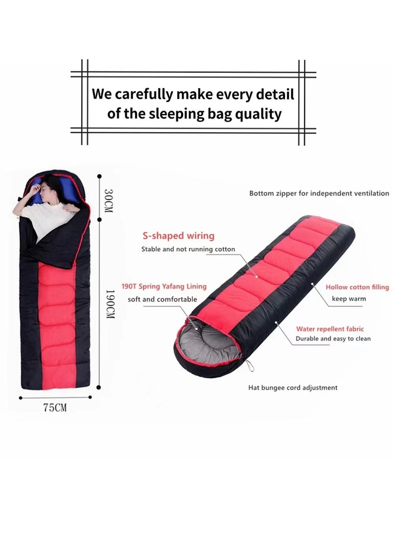 Widened Sleeping Bag Lightweight Waterproof Warm Adult Camping Sleeping Bag With Compression Bag Backpack Sleeping Bag For Outdoor Camping Hiking And Traveling - Image 5
