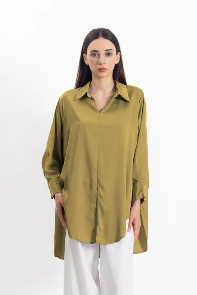 SHAPES LONG SATIN COMFORT SHIRT