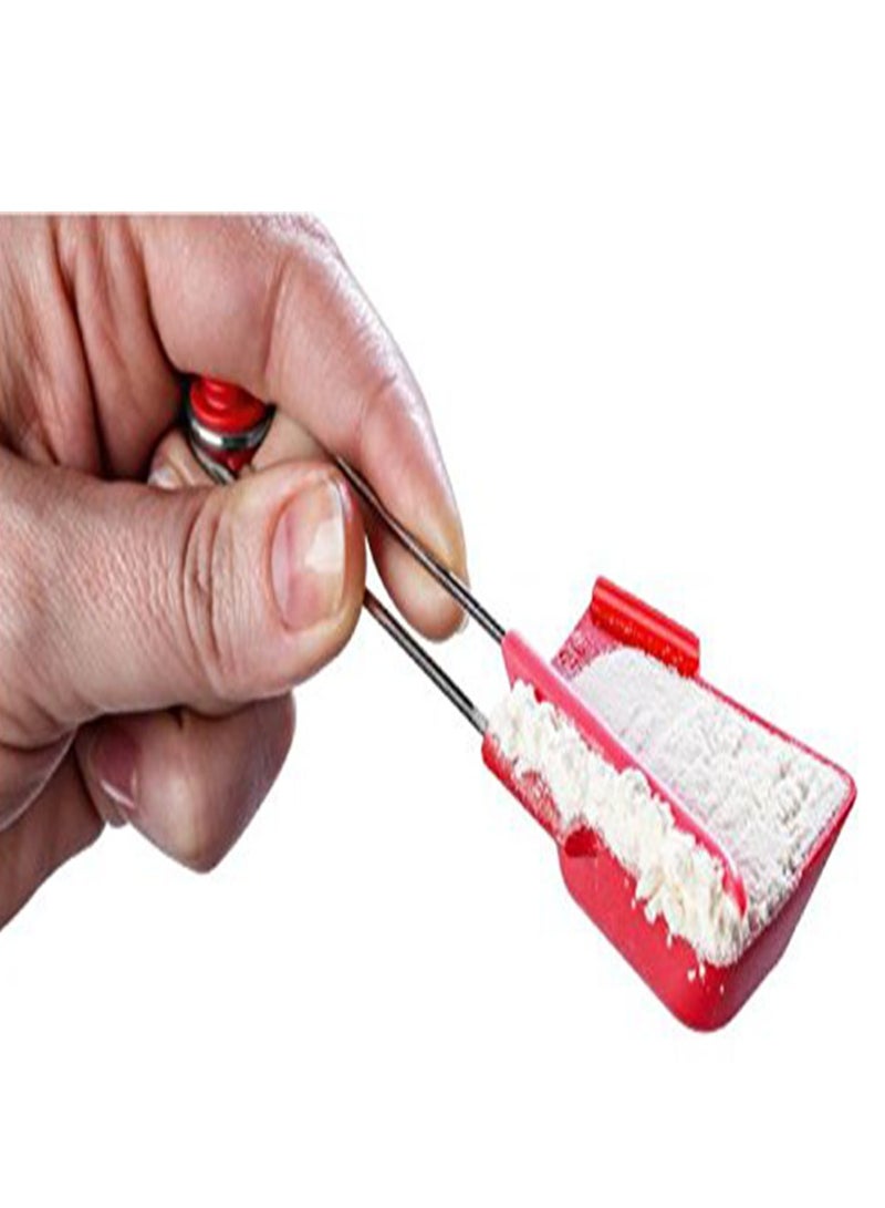 Dreamfarm Levoons Self-Levelling Measuring Spoon Set, Measures 1/4 Teaspoon to 1 Tablespoon, Pack of 4, Accurate, Easy to Use, Perfect for Cooking and Baking, Orange - Image 2