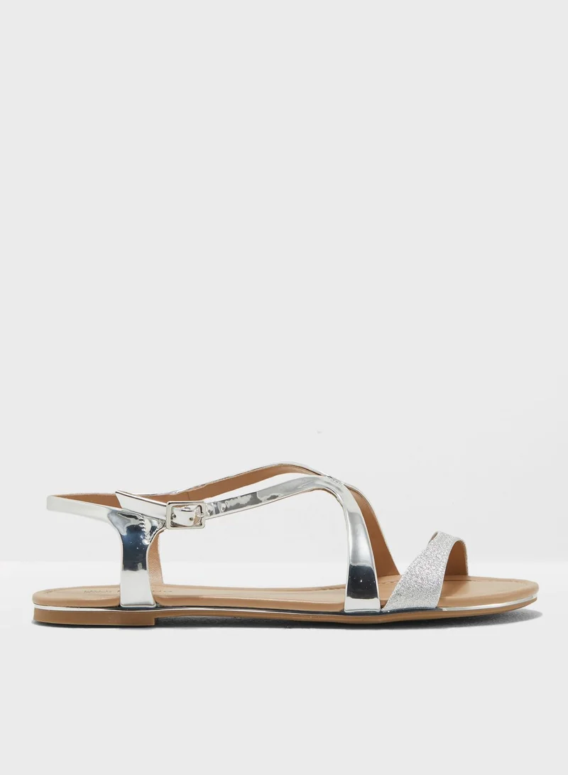 CALL IT SPRING Basic Criss Cross Flat Sandal