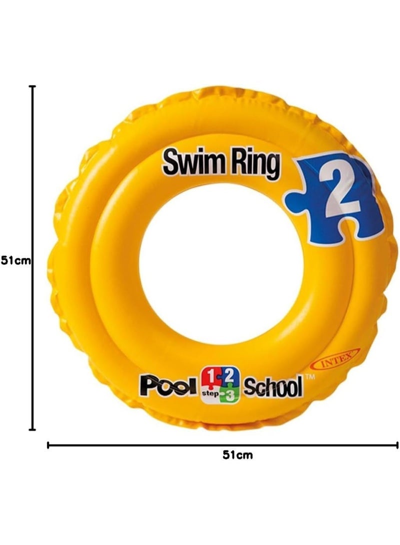 MT Intex Pool School Step 2 Swim Ring - Yellow - Image 2