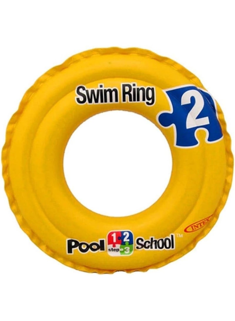 MT Intex Pool School Step 2 Swim Ring - Yellow - Image 1