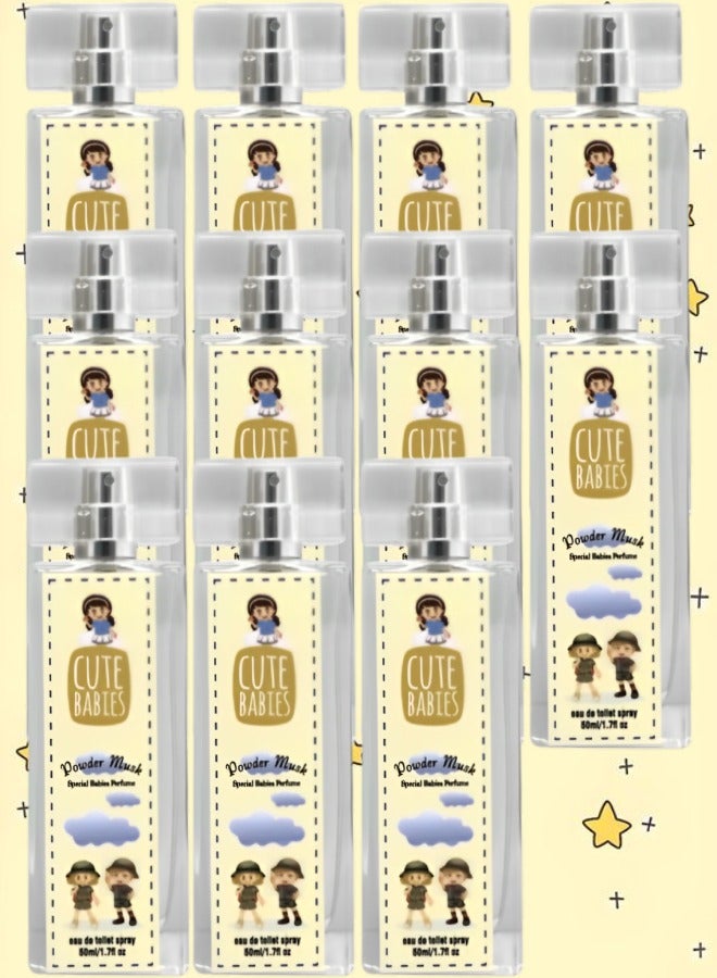 Cute 11 Pieces Babies Powder Musk Perfume 50ml EDT - Image 1