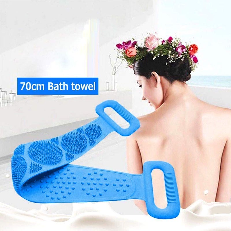 Oukitel G A Gohil Accessories Unique Products Silicone Bath Body Brush Exfoliating Long Silicone Body Back Scrubber Easy to Clean Lathers Well Eco Friendly Long Lasting MULTICOLOR - Image 2