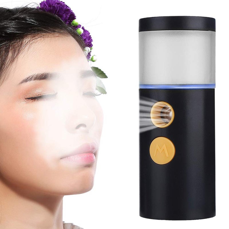 klarako Rechargeable Portable Nano Ionic Face Steamer for Home Facial Warm Mist Humidifier Steamerface Steaming Sprayer Facial Steamer 20ml(black) - Image 4