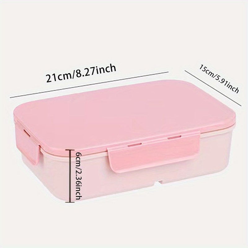 3 Compartment Lunch Box Microwave Safe Bento Case Pattern V - Image 2