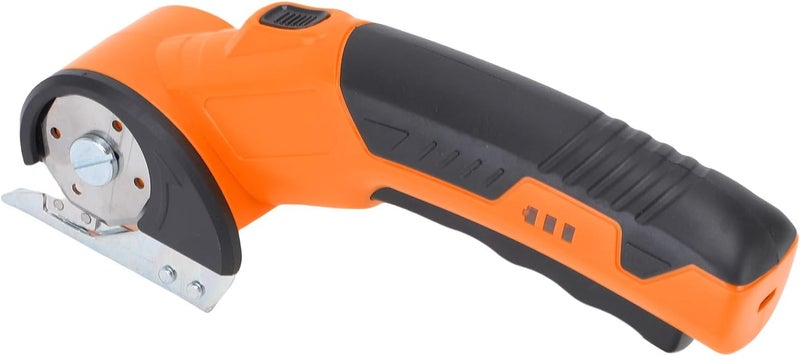Naroote Cordless Electric Scissor Aluminum Alloy Efficient Fast Fine Cutting Suitable for Daily Light Work Unboxing Fabrics Leathers Safe Portable Lightweight Saving Time Labor (Orange) - Image 3