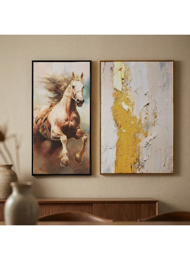 Home Box Framed Canvas Art with Gold Foil - 60x90 cm - Image 4