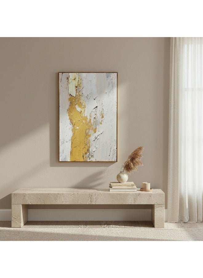 Home Box Framed Canvas Art with Gold Foil - 60x90 cm - Image 3