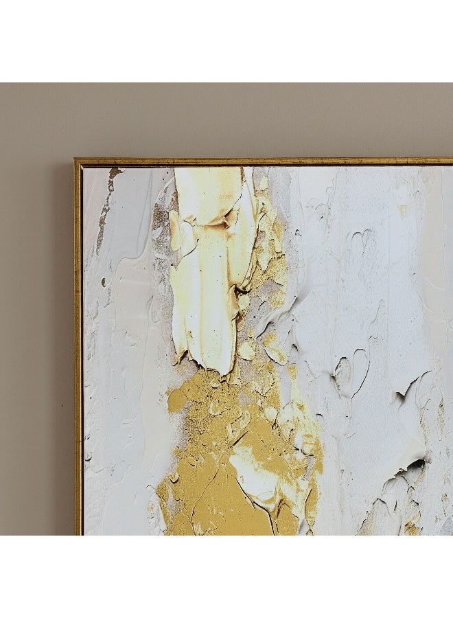 Home Box Framed Canvas Art with Gold Foil - 60x90 cm - Image 2