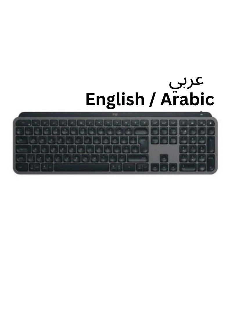 Logitech MX Keys S + MX Master 3S, - Performance Wireless Illuminated Keyboard and Mouse, Fluid typing, Fast Scrolling, Bluetooth, USB-C, Windows, Linux, Chrome, Mac - Arabic Layout+Logitech Zone Vibe 100 Lightweight Wireless Over-Ear Headphones with Noise-Cancelling Microphone, Advanced Multipoint Bluetooth Headset, Works with Teams, Google Meet, Zoom, Mac/PC - Graphite - Image 2