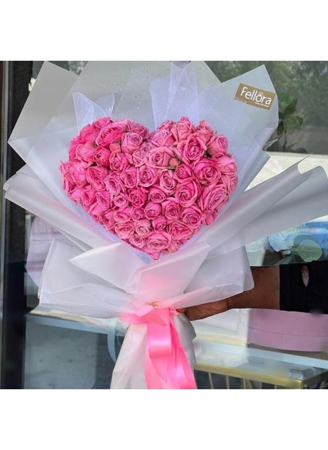 Pink Heart Shape Bouquets - pzsku/ZDA406CA1CDD80DFAF5C8Z/45/_/1727261922/2428c90c-25c1-4645-8fa5-241394bc05f2