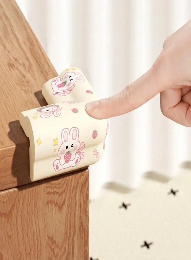 Kolorful 5PCS Cloud Style Edge Protector Cartoon Printed Non Stick Anti-Collision Strip Children's Soft Foam Corner Guard Table & Furniture Non-Toxic Cushion Edge Bumper Strip for Kids Safety (Cream) - Image 5
