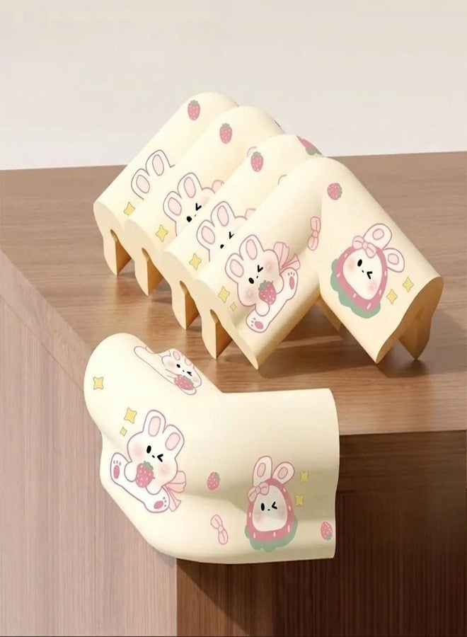 Kolorful 5PCS Cloud Style Edge Protector Cartoon Printed Non Stick Anti-Collision Strip Children's Soft Foam Corner Guard Table & Furniture Non-Toxic Cushion Edge Bumper Strip for Kids Safety (Cream) - Image 3
