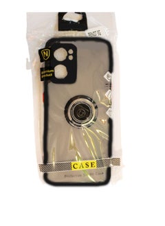 erorex Protective Case Cover For Reno 7  5g With Magnetic Ring Holder Black  - Image 2