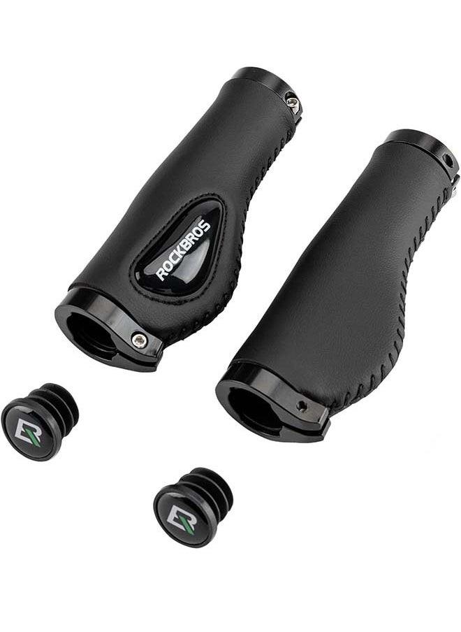 Rockbros ROCKBROS Bike Handle Grips Ergonomics Design Soft Gel Dual Lock on Bicycle Handlebar Grips for Mountain MTB MBX Bike Electric Scooter  - Image 1