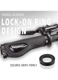 Rockbros ROCKBROS Bike Handle Grips Ergonomics Design Soft Gel Dual Lock on Bicycle Handlebar Grips for Mountain MTB MBX Bike Electric Scooter  - Image 3