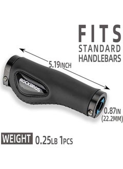 Rockbros ROCKBROS Bike Handle Grips Ergonomics Design Soft Gel Dual Lock on Bicycle Handlebar Grips for Mountain MTB MBX Bike Electric Scooter  - Image 4