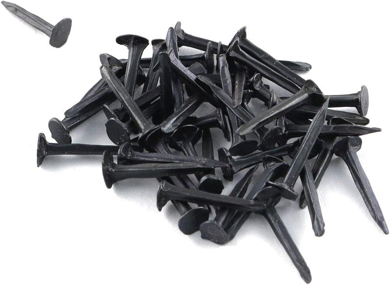 Eoutstanding 500pcs Black Iron Stud 13mm Metal Nails Tacks for Shoes Boots Leather Heels Soles Repairs Replacement - Image 1