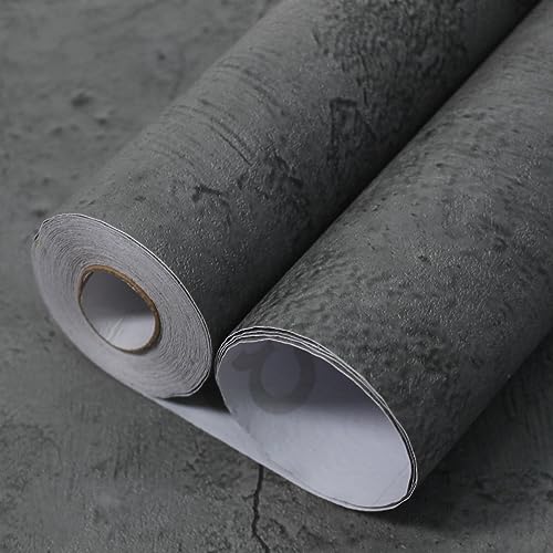WAPANE Peel and Stick Wallpaper 157in x 180in Gray Concrete Contact Paper for CabinetsCountertops Waterproof Wall Paper Peel and Stick SelfAdhesive Removable for Living Room Bedroom Bathroom Gym