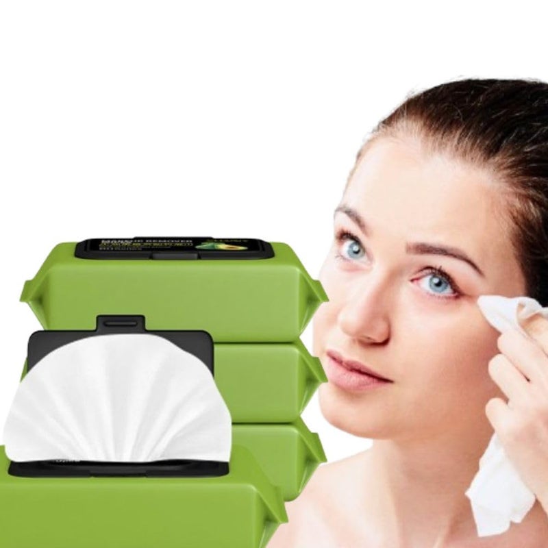 Avocado Moisturizing Deep Cleasing Wipes MoisturizingDeepCleasingWipesMakeupRemoverFacialWipesCucumberVitaminEMakeupRemoverWipesHydratingRefreshingSoothing - Image 1