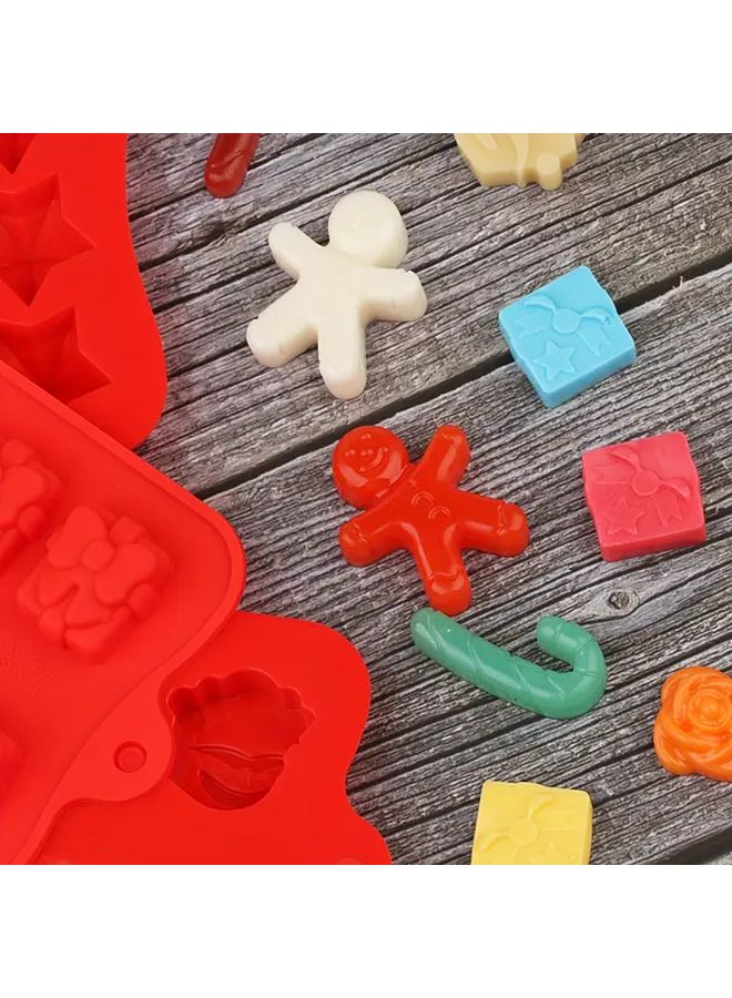 6pcs Christmas Silicone Molds For Chocolate Candy Cake Decoration Baking Tools - Image 2