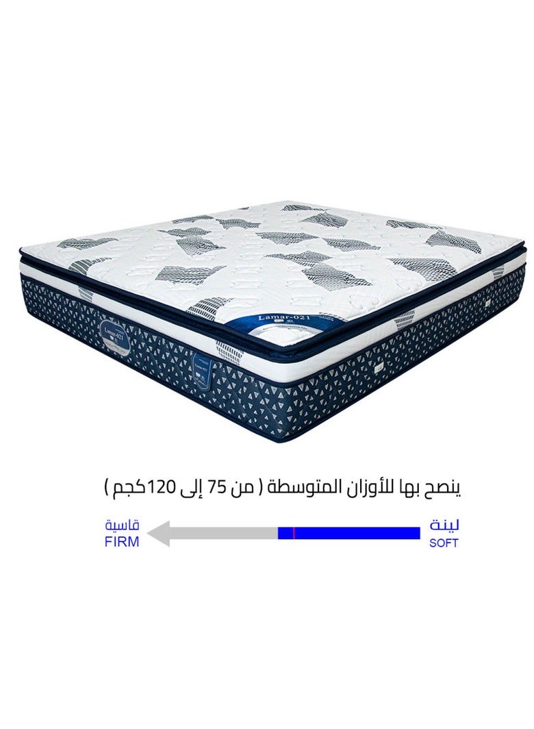 باك كير مرتبة باك كير لامار مع طبقة بوليمر صديقة للبيئة، دعم متساوي للعمود الفقري وراحة استثنائية 200x180x37 سم - Image 2