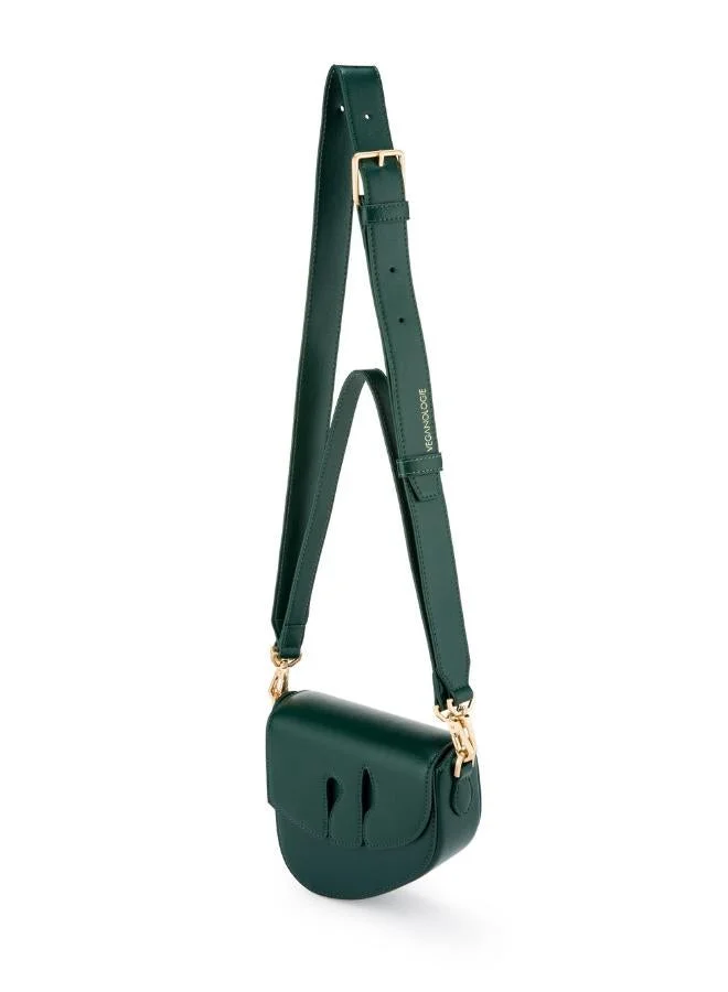 Veganologie Pebble Bag in Green Made From 1 Bamboo Stem