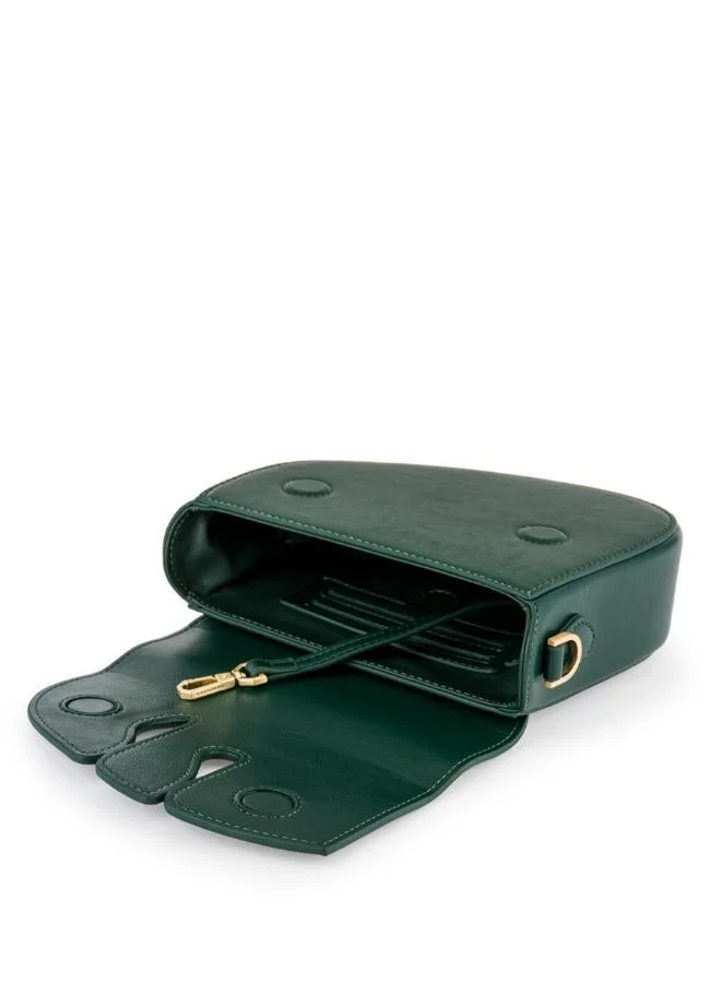 Veganologie Pebble Bag in Green Made From 1 Bamboo Stem