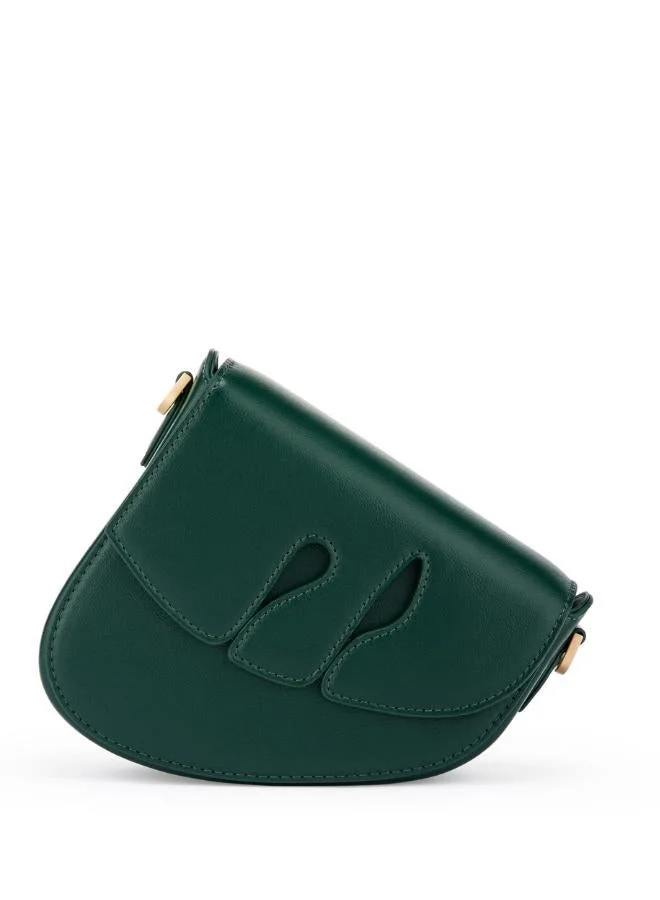 Veganologie Pebble Bag in Green Made From 1 Bamboo Stem