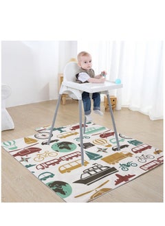 Portable Children's Crawling Mat with Traffic Pattern Print 1 Piece