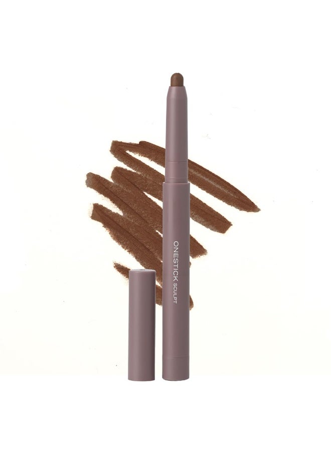 Ruby's Organics Ruby’s Organics OneStick Lipstick for Women- Sculpt, Lip and Cheek Contour Crayon, Matte Finish, Lip Makeup- Enriched with Antioxidants and Vitamins, Chemical Free- Pecan - Image 1