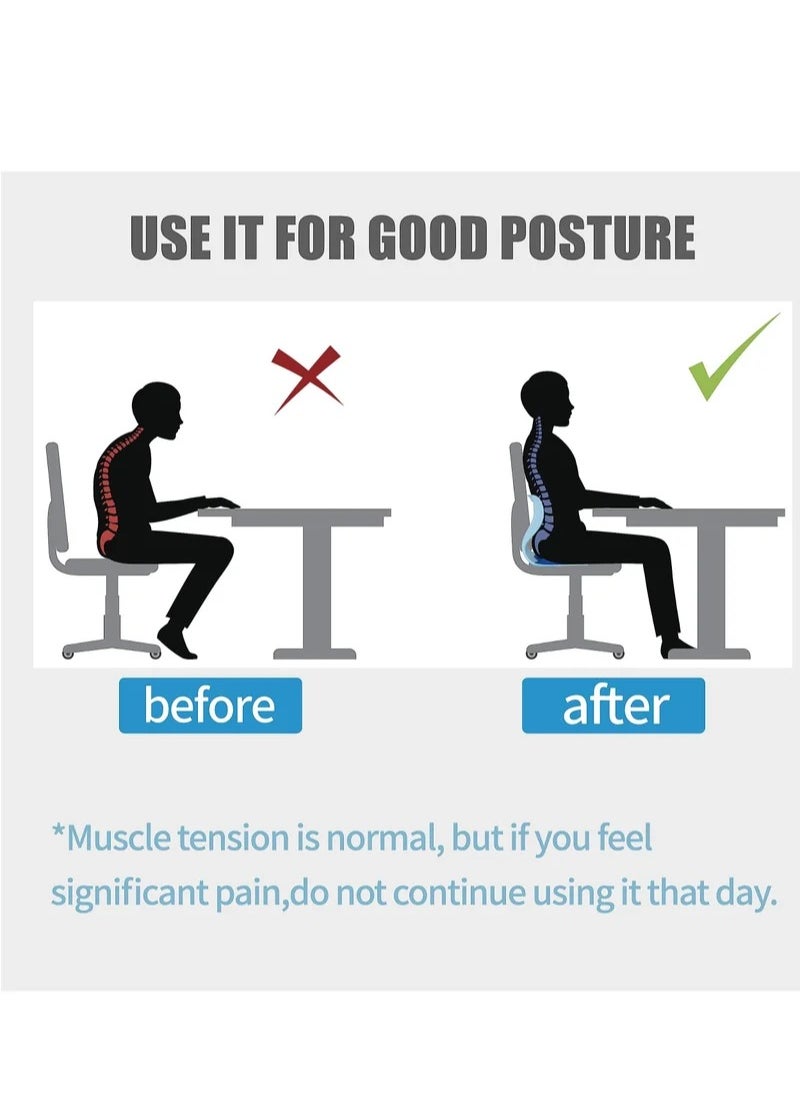 MIXDE - Seat Cushion and Lumbar Support Pillow Orthopedic Memory Foam Chair Back Cushion for Sciatica Lower Back & Tailbone Pain Relief, Adjustable Recliner Ergonomic Washable Versatile Pad for Car Office - Image 1