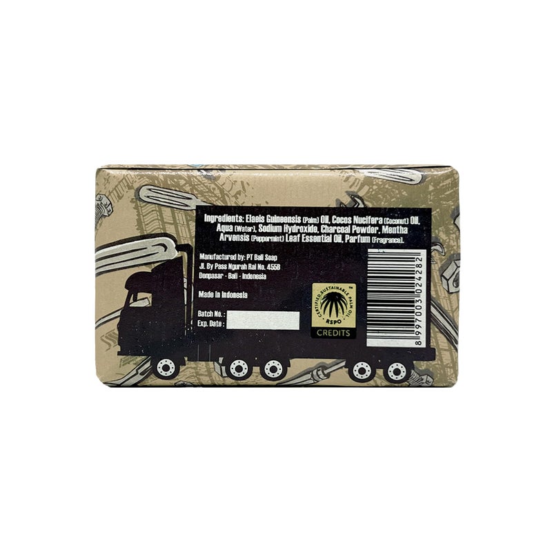 Bali Soap Grease Monkey - Natural Soap for Men, Dad, Husband - Special Father's Day Gift - Activated Charcoal Scrub for Mechanic - Cleans Dirty, Greasy Hands - Pack of 1, 7oz Bar - Image 3