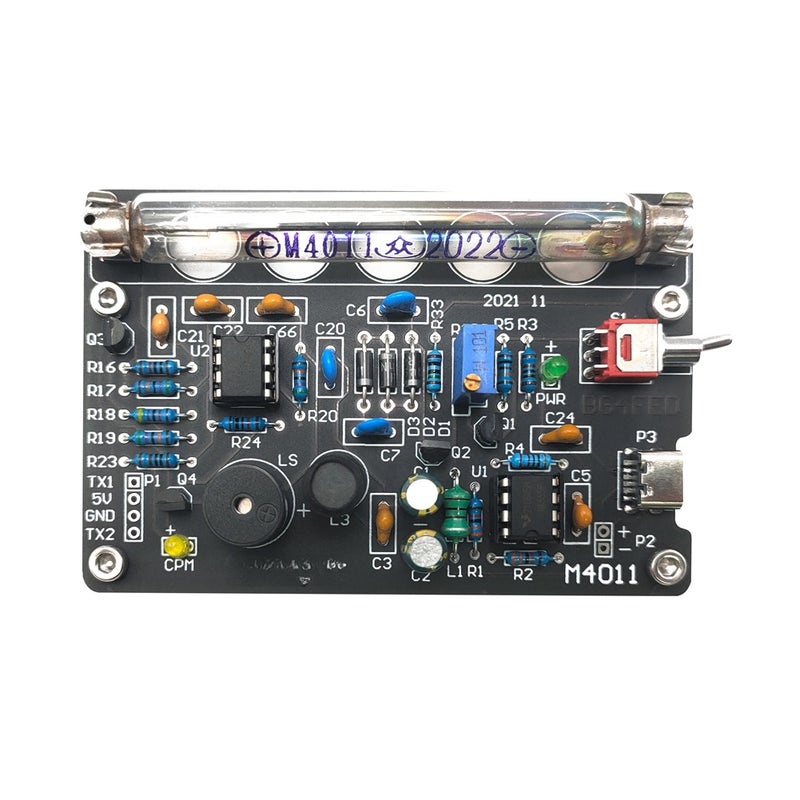 Simple Portable Nuclear Radiation Meter Circuit Board Kit Finish Assembled DIY Kit Household Geiger Counter Radioactive Ray X-Ray γ-Ray Iodine 131 Medicals Equipment Radiation Tester Dosimeter - Image 1