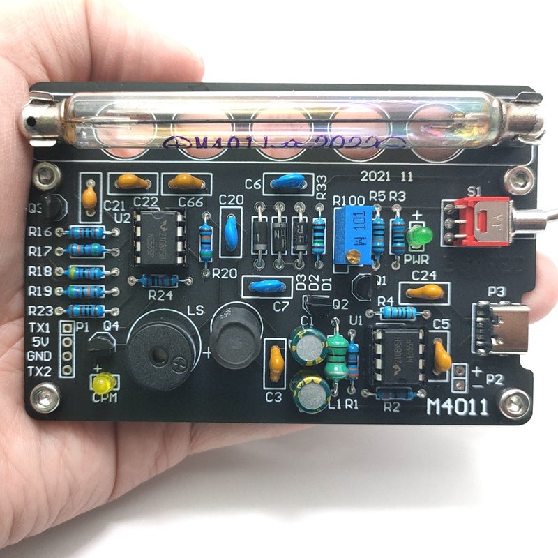Simple Portable Nuclear Radiation Meter Circuit Board Kit Finish Assembled DIY Kit Household Geiger Counter Radioactive Ray X-Ray γ-Ray Iodine 131 Medicals Equipment Radiation Tester Dosimeter - Image 5
