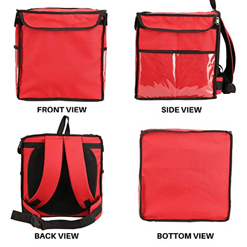 999 Standard Insulated Meal Delivery 47L Bag (RED) Branded Premiun Quality Food Carry On Bike Pickup Backpack. - Image 2