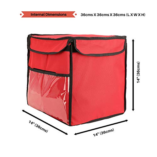 999 Standard Insulated Meal Delivery 47L Bag (RED) Branded Premiun Quality Food Carry On Bike Pickup Backpack. - Image 3