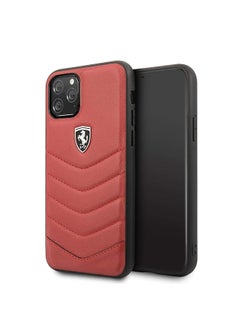 Ferrari Heritage Quilted Leather Hard Case Red Iphone 11 Pro
