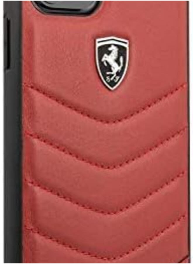 CG MOBILE - Ferrari Heritage Quilted Leather Hard Case Red Iphone 11 Pro - Image 1